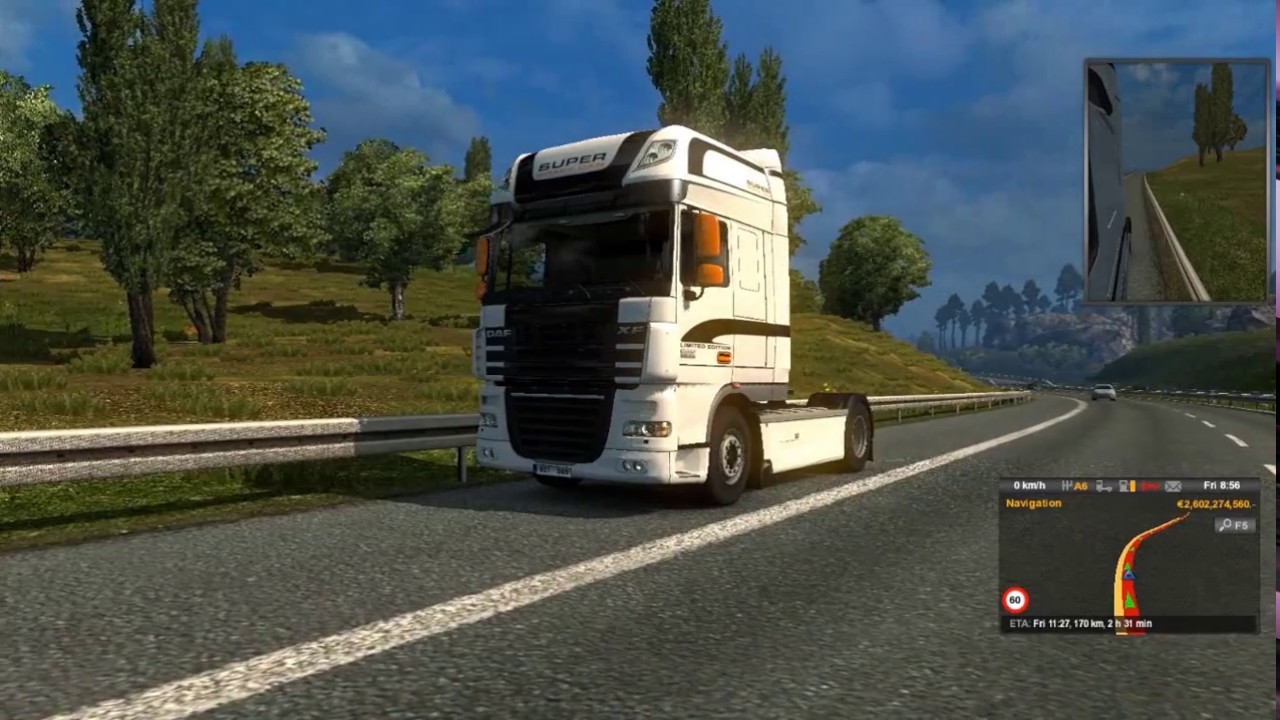 Euro Truck Simulator 2 || 750HP Engine Mod Trailer - Top Speed 170km/h+