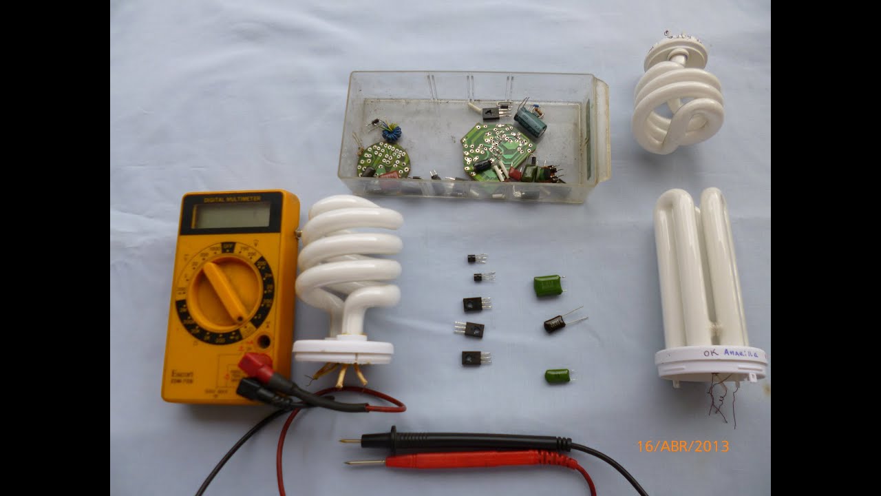 Tutorial de Reparacion de lamparas ahorradoras