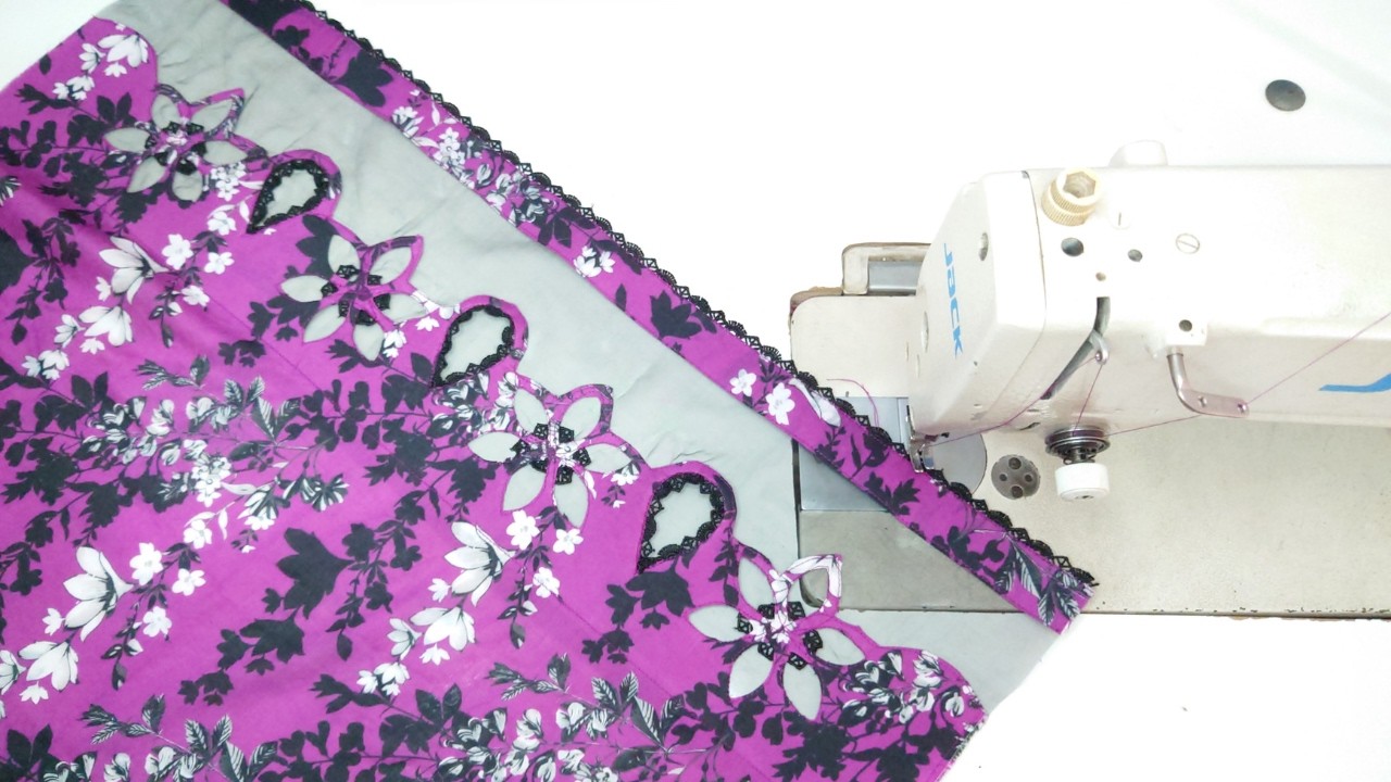 New daman design cutting and stitching | organza cutwork designs | instagram viral daman design