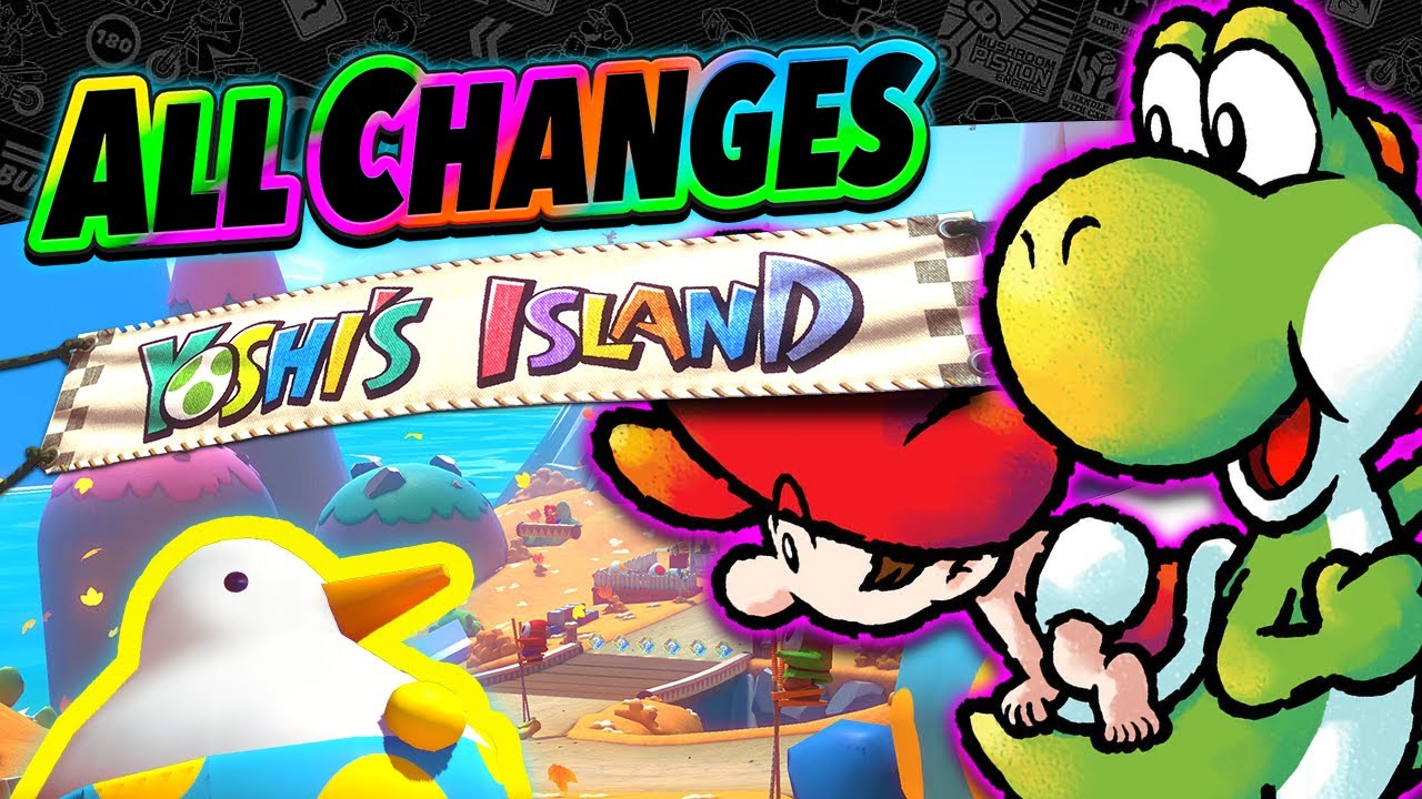 Easter Egg Hunt!! All Changes in Yoshi's Island! | Tour VS Mario Kart 8 ANALYSIS