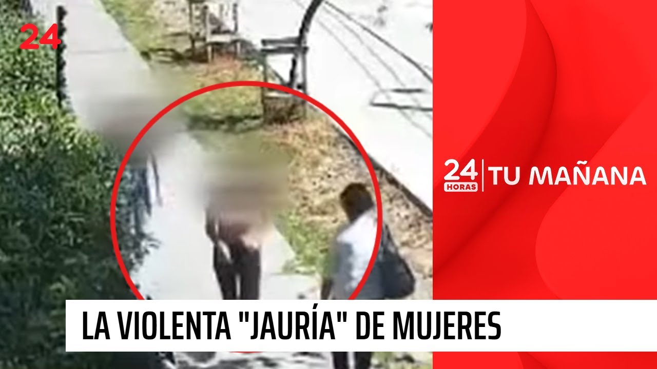 “Jauría” de mujeres ataca y asalta a transeúnte a la salida del Metro Príncipe de Gales | 24 Horas