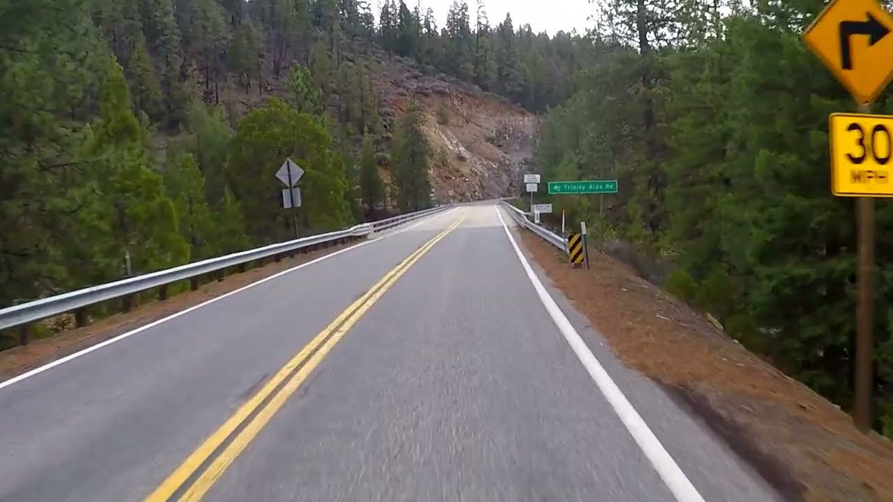 No Music, No Talking - Just Driving on CA Hwy 3 near Trinity Lake (Part 1)