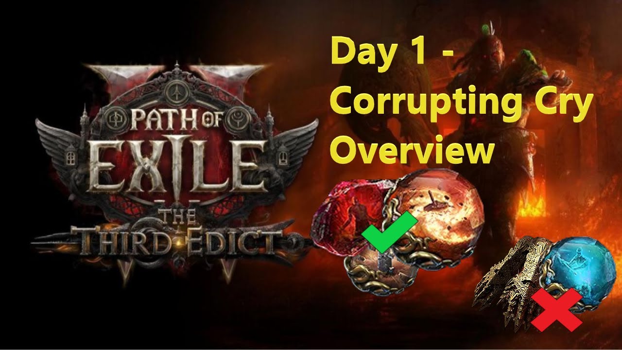 Corrupting Cry Day 1 Overview - Path of Exile 2: The Third Edict