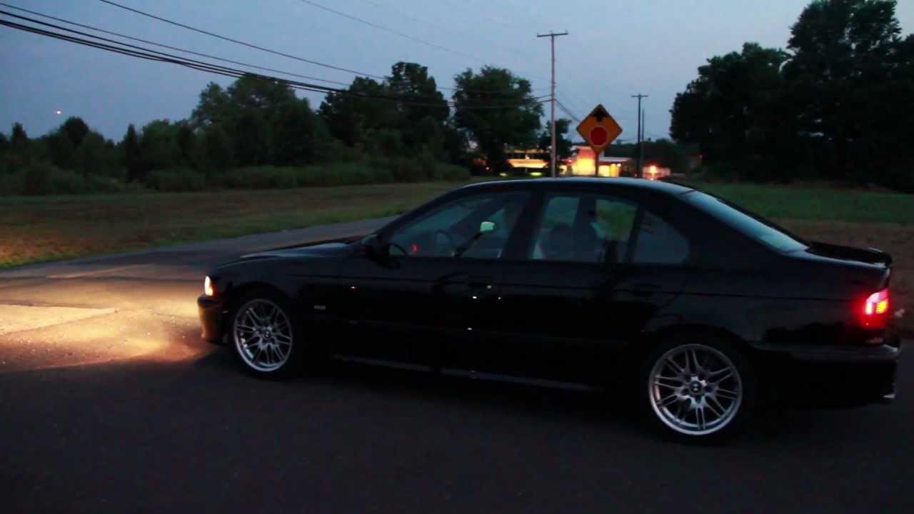 BMW E39 M5 exhaust video (HD)  | Muffler Delete | x-pipe | resonators| before and after