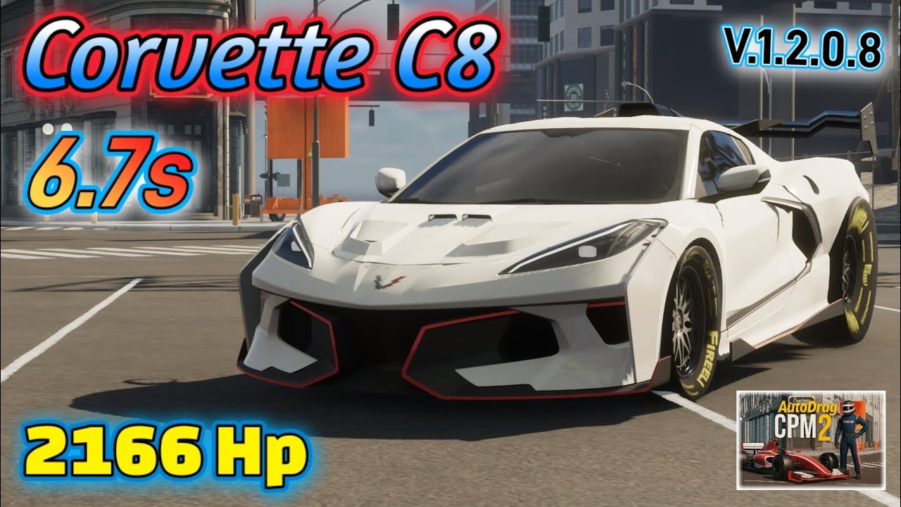 TUTORIAL DRAG CORVETTE C8 🏁 | Cómo Hacer 6.7 SEGUNDOS en CPM2 | ¡Fácil y Rápido!
