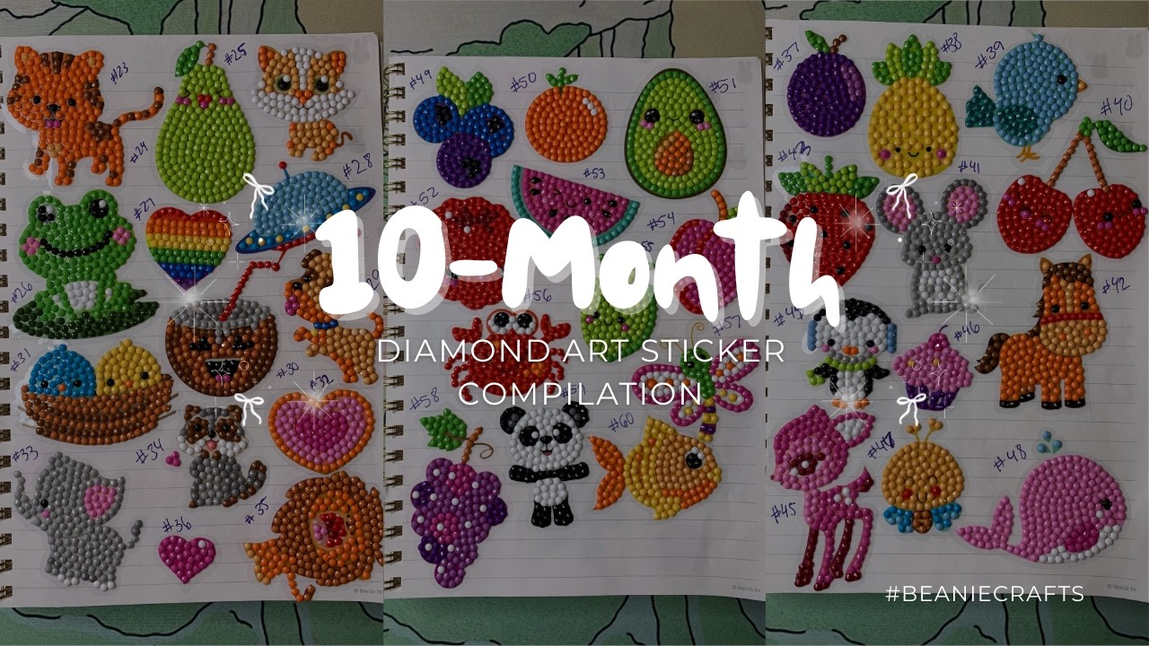 10 Months of Satisfying Diamond Art Stickers ✨ ASMR Compilation You’ll Want to Watch to the End