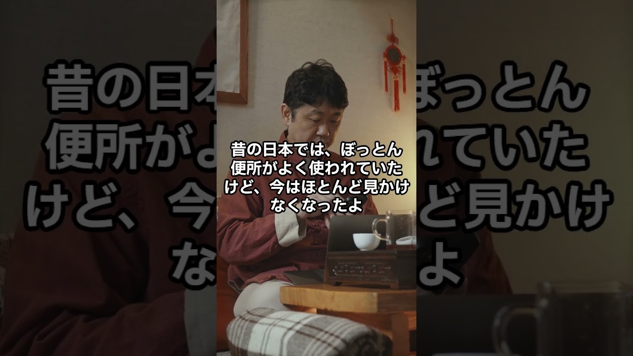 ぼっとん便所ってなに？ #shorts  #short  #ショート動画 #雑学 #ぼっとん便所 #もち子さん