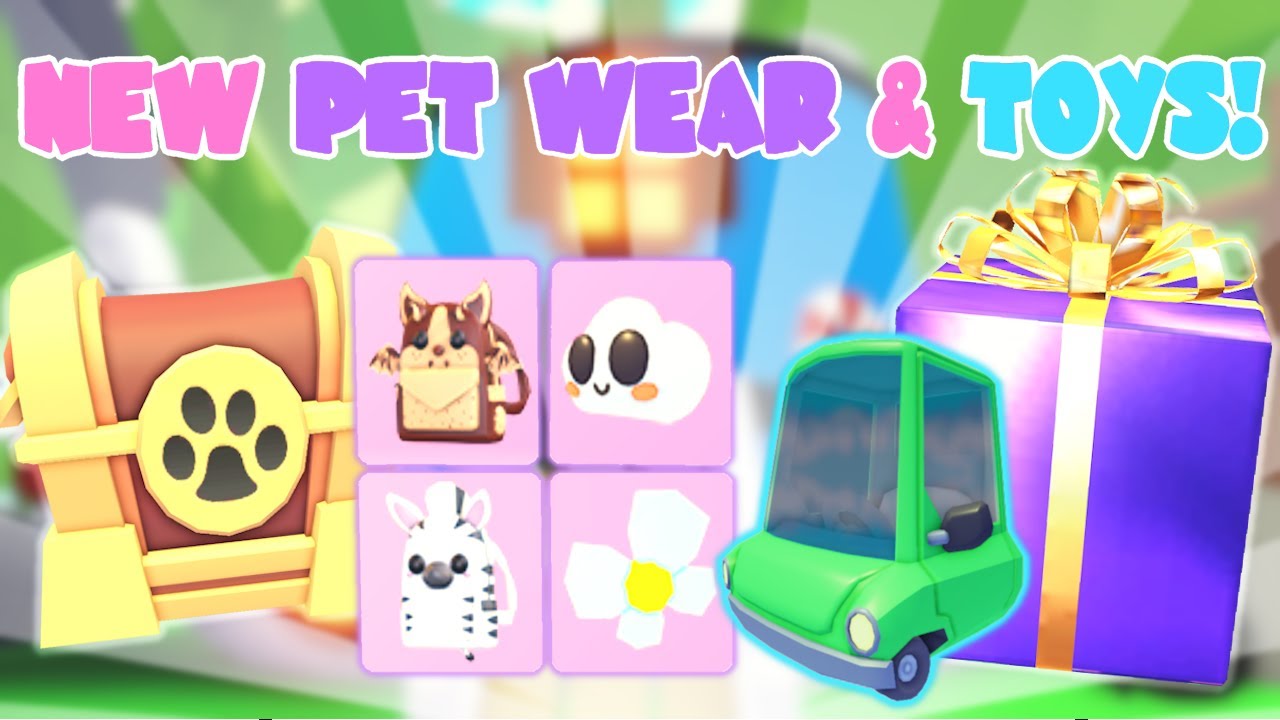 Pet Wear & Toy Refresh | Mini Car & Chocolate Chip Bat Dragon Backpack! | Roblox Adopt Me| Riivv3r