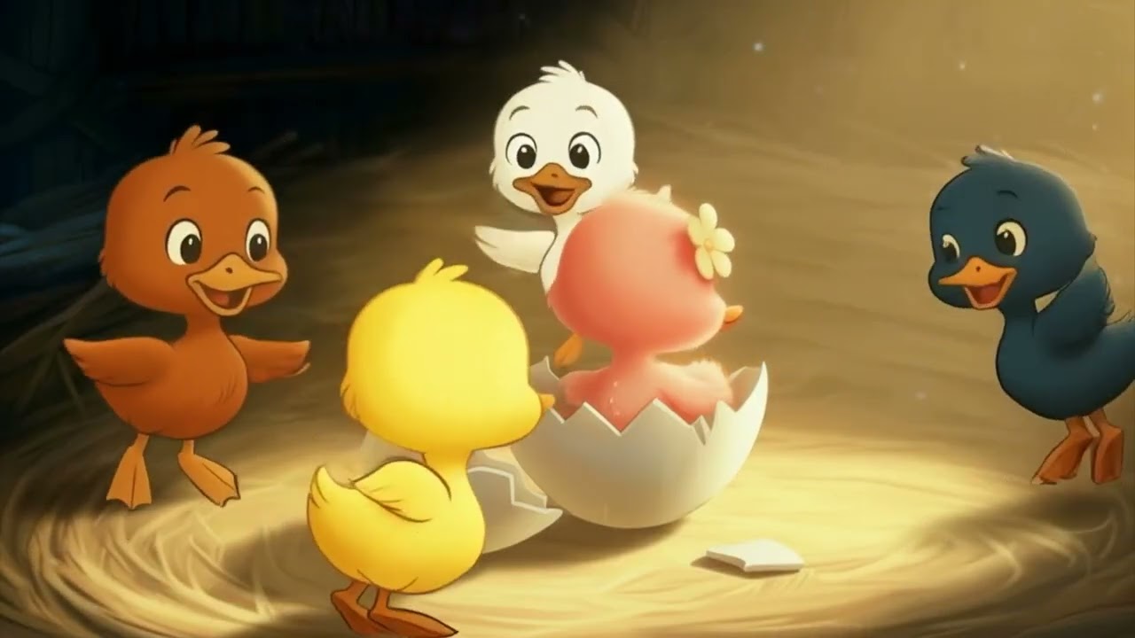 Animatiefilm: De kleurrijke eendenkuikentjes / Batune bgawne