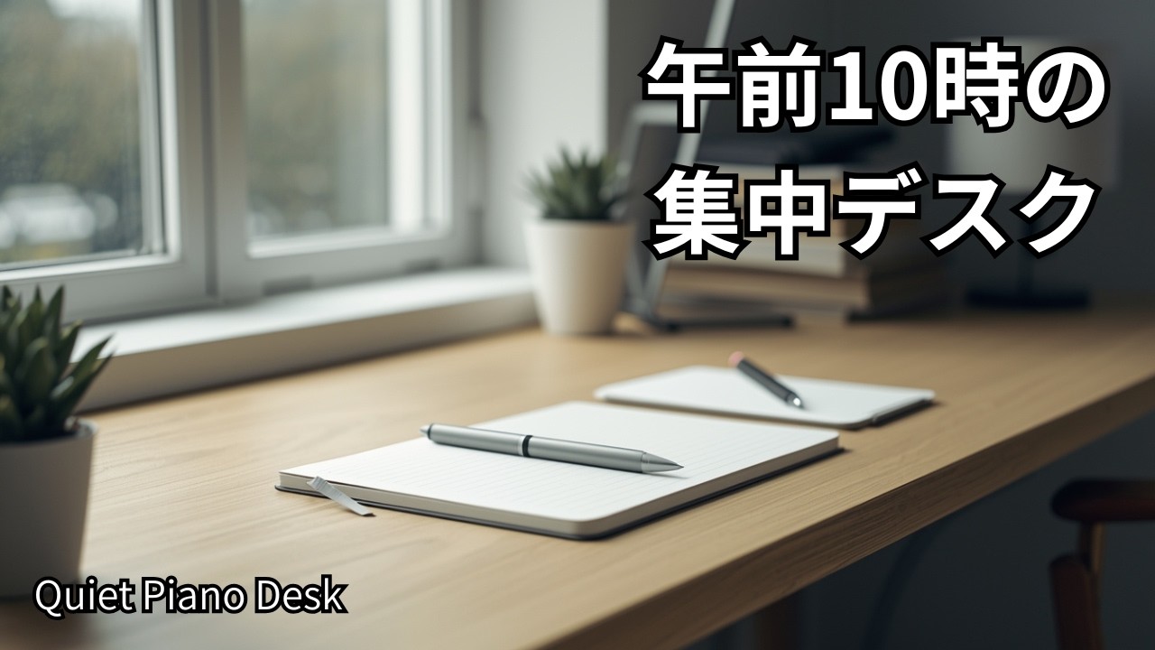 午前10時｜思考が冴える作業用BGM｜仕事・