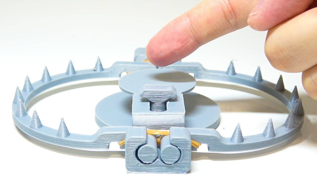 3Dプリンターで作った罠にかかると... 威力がヤバすぎたｗｗｗ