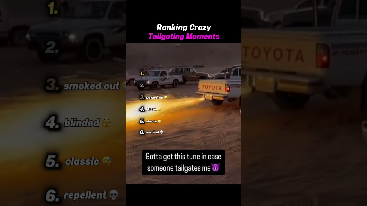 Tailgating moments 