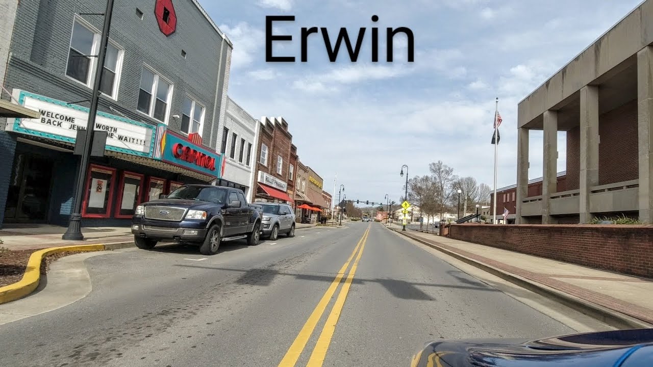 Erwin, TN, USA | Driving Tour Downtown | HD