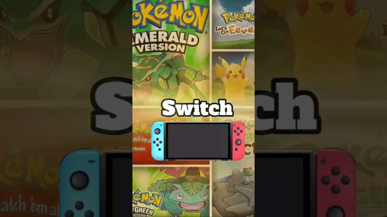 Les jeux pokemon switch du Pire au meilleur ! #pokemon #gaming #nintendoswitch #gamingvideos