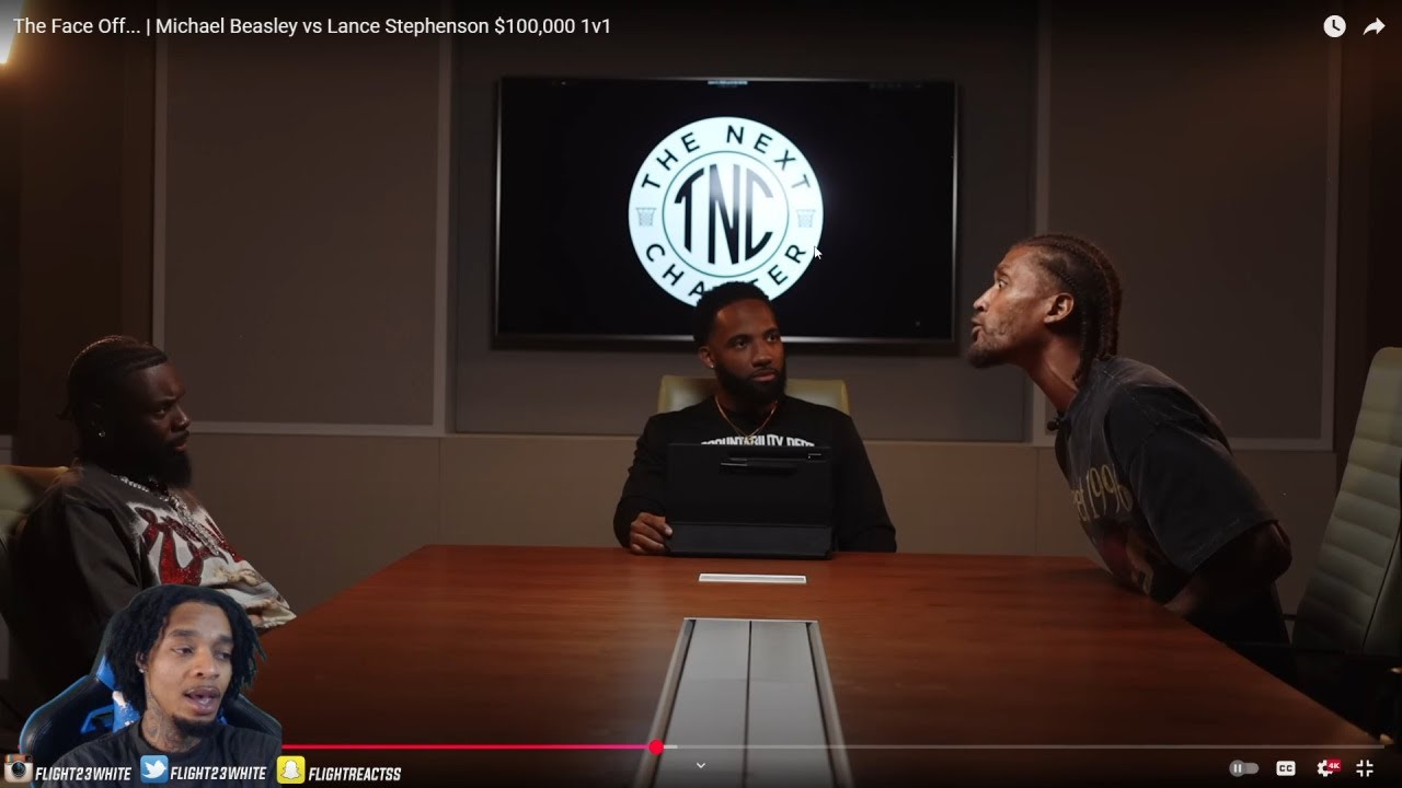 FlightReacts To The Face Off... | Michael Beasley vs Lance Stephenson $100K 1v1 (THINGS GOT CREEPY!)