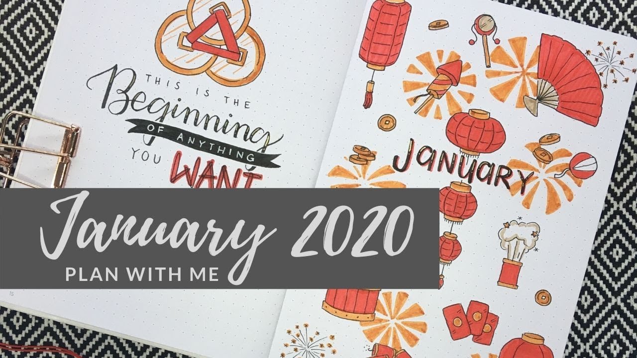 Plan With Me || January 2020 Bullet Journal Setup