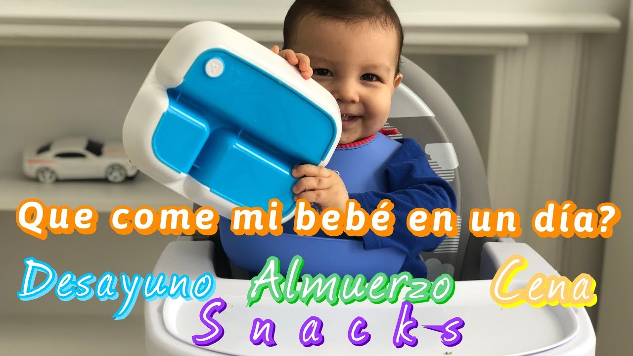 Lo que come mi bebé en un día! Desayuno, Almuerzo, Cena | Un día de comida