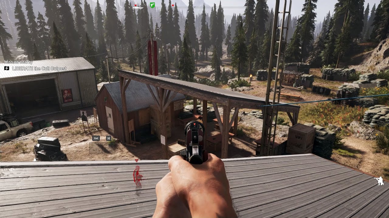 Far Cry 5 Stealth Gameplay | Pistol Only |  No Alarms | Whitetail Park Liberation