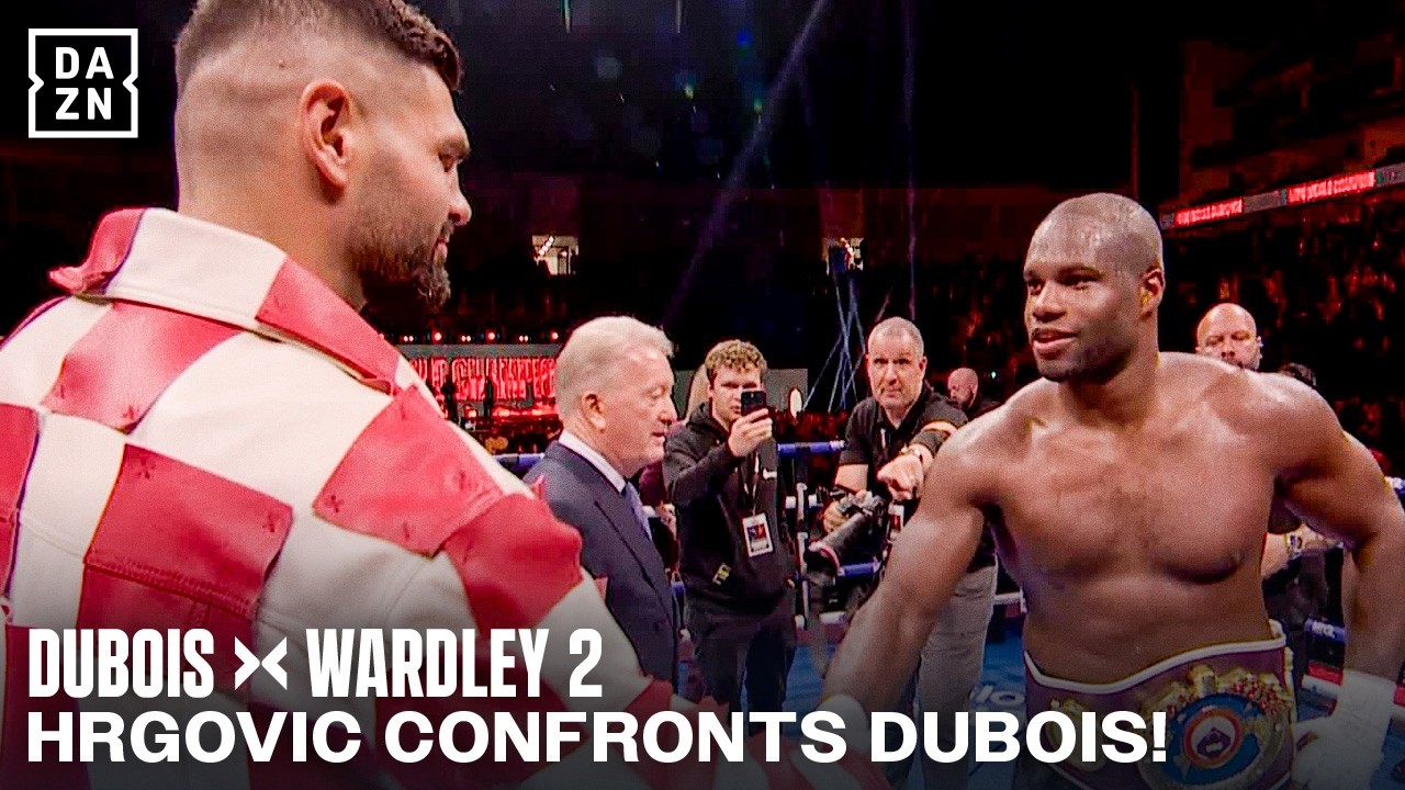 Filip Hrgovic enters ring to CONFRONT Daniel Dubois