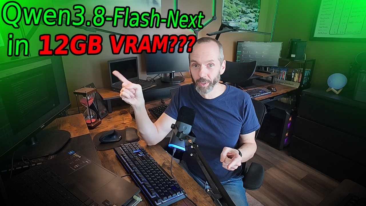 Запуск Qwen3.8-Flash-Next на 12 ГБ видеопамяти