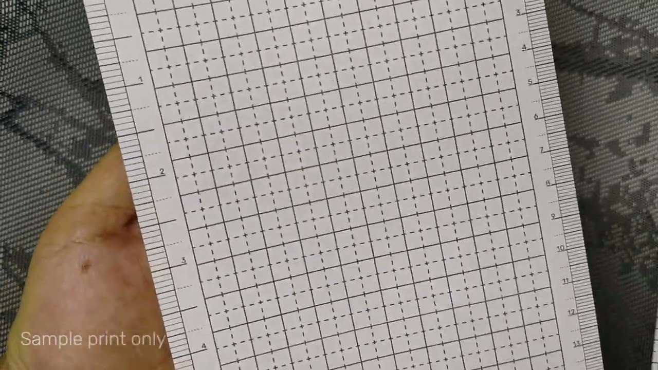 TN B6 PENCIL BOARD Printable Grid Shitajiki 下敷きUnder-sheet Notebook Underlay SAMPLE PRINT