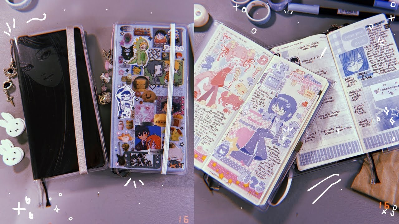Setup dos meus hobonichi weeks + páginas de dezembro 