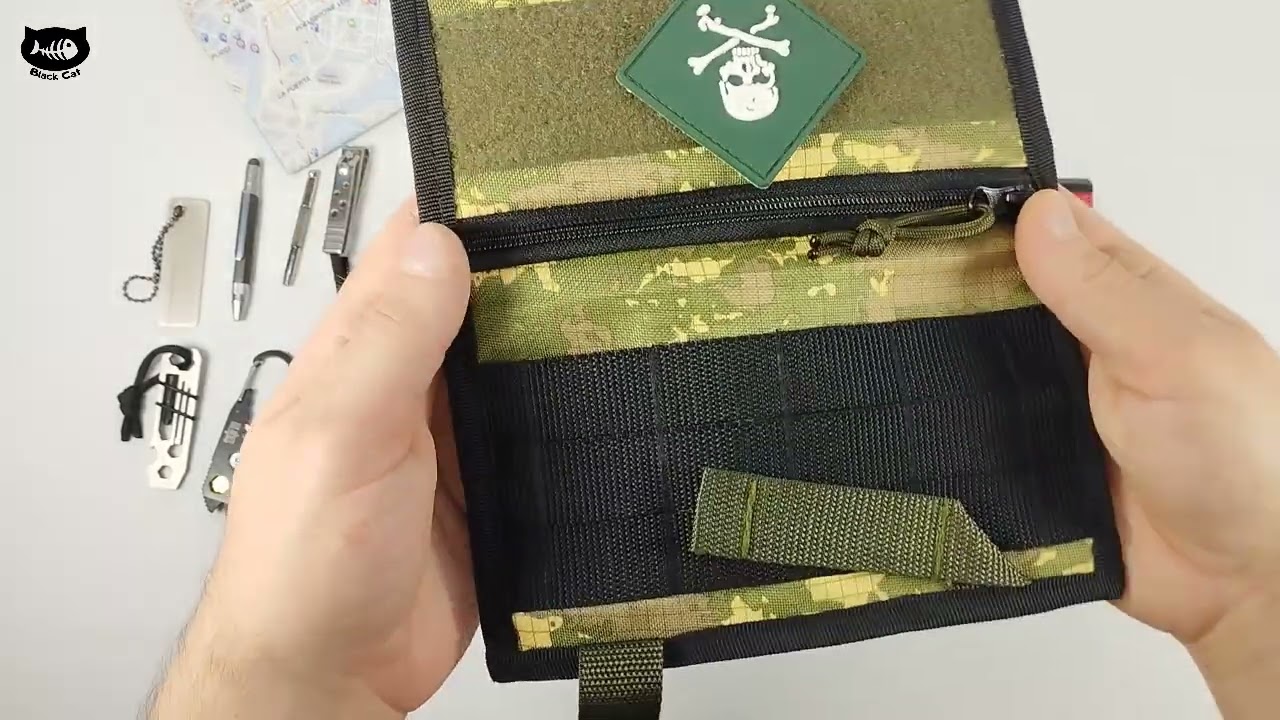 С072 EDC wallet, organizer. EDC кошелёк-органайзер, подсумок на руку для карты, документов.