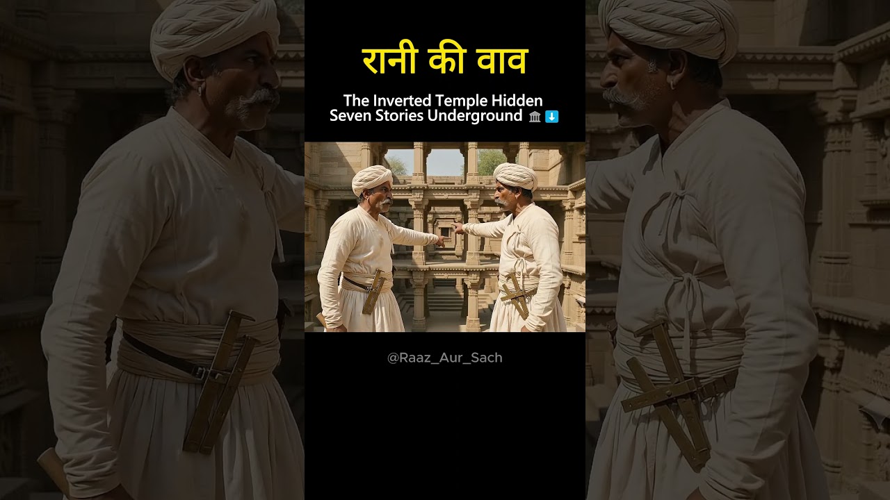 Why Is Rani Ki Vav Called an Upside-Down Temple? 😳Rani Ki Vav&rsquo;s Hidden Engineering Explained #shorts