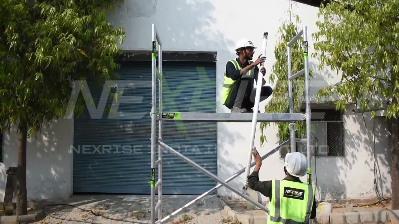 Narrow Width Scaffold Tower Assembly Video | Nexrise India Infra