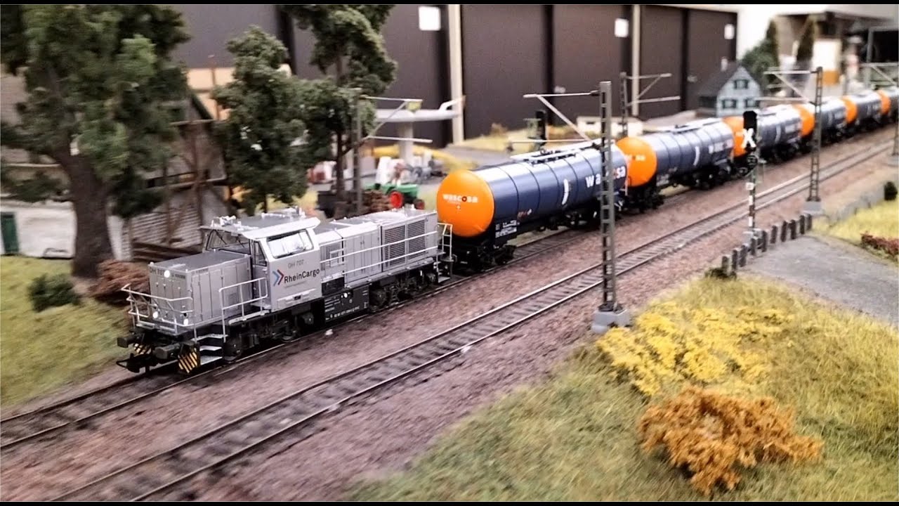 Mehano G1000BB RheinCargo DH 707 + wascosa Knickkesselwagen