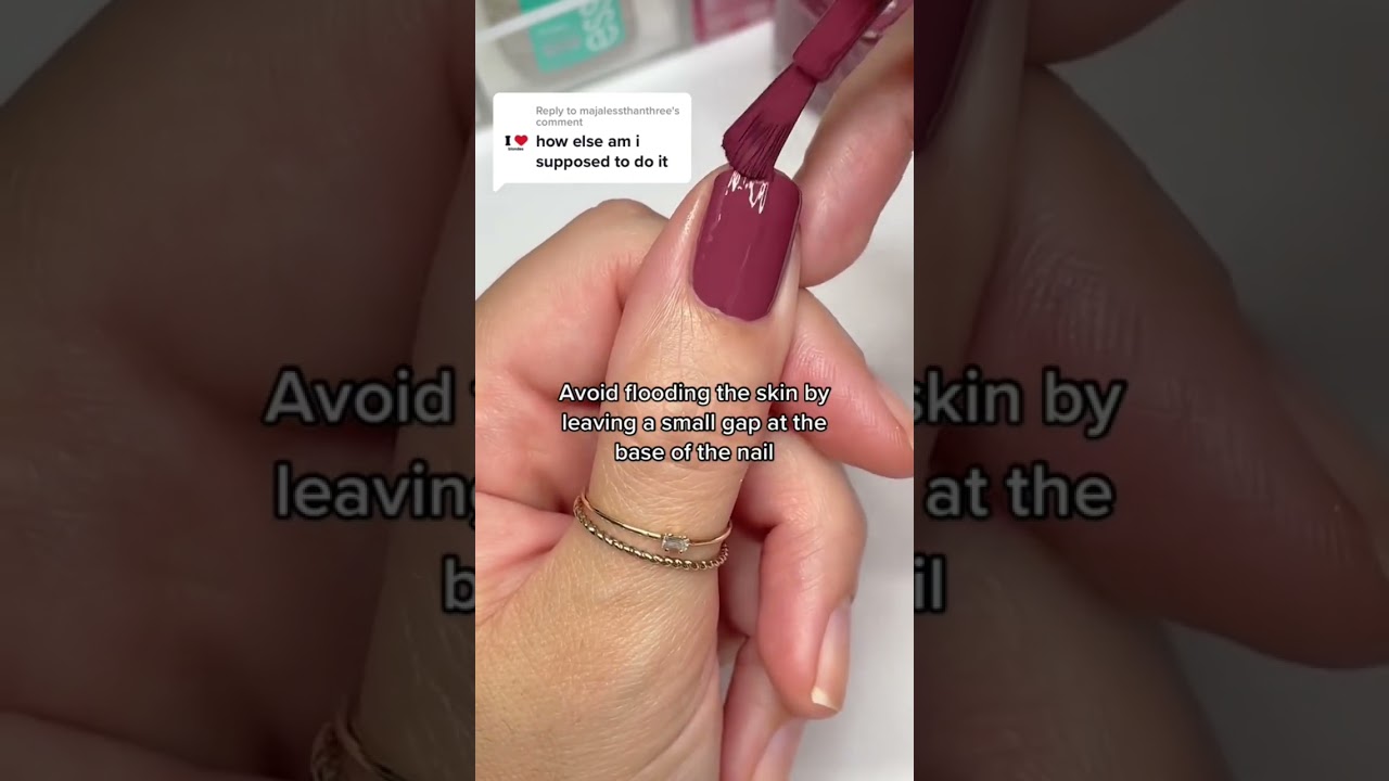How to polish your nails without a mess 🚫🙂 #nailpolish #easydiynails #nailshorts #easynailtutorial