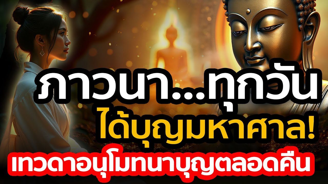 อานิสงส์! ที่ได้จากการภาวนาทุกวัน ได้บุญมหาศาล เหนือกว่าทานนับพันเท่า เทวดาอนุโมทนาบุญตลอดคืน