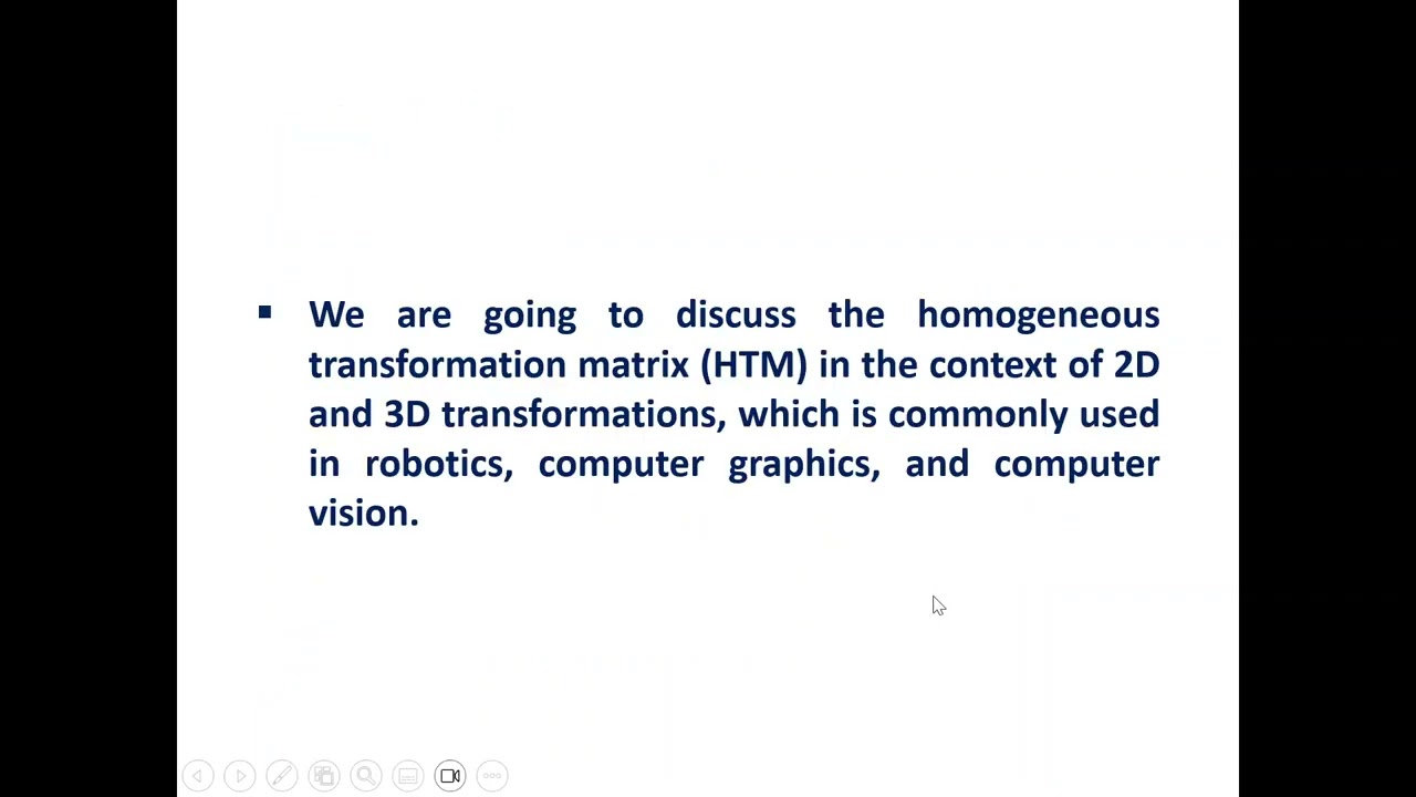 Homogeneous Transformation Matrix