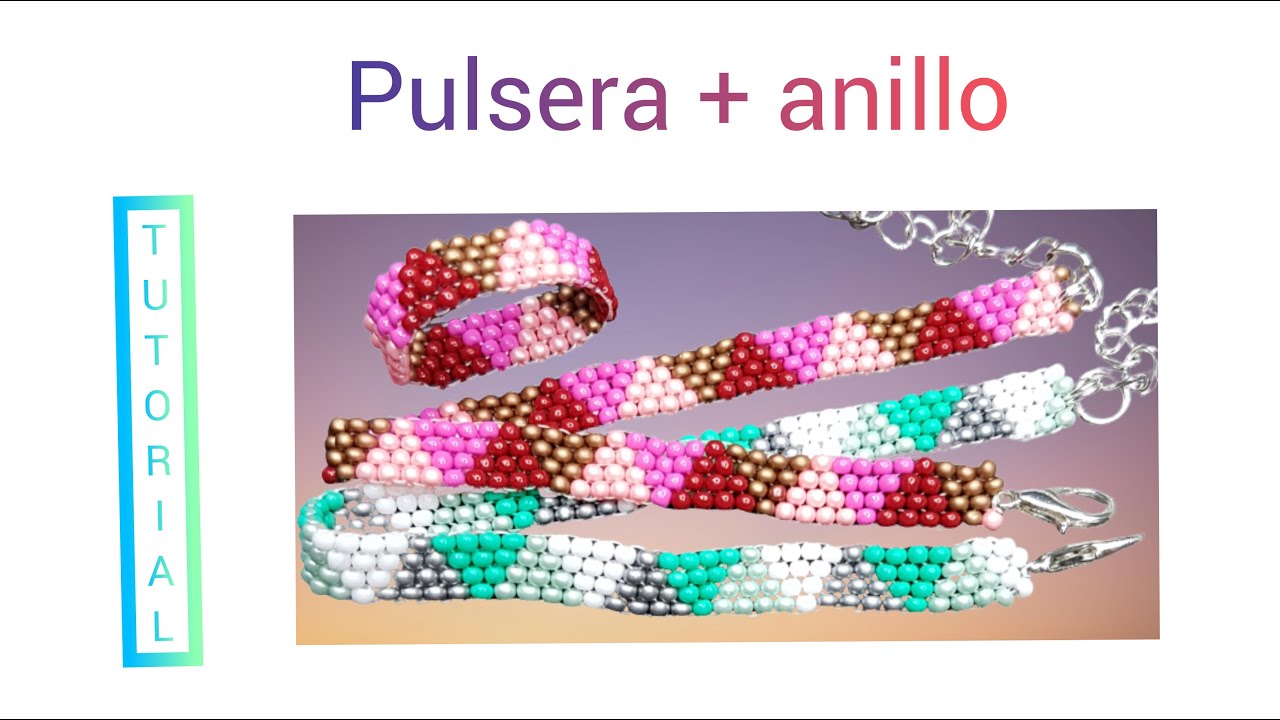 PULSERA diseño de triángulos con Mostacillas o Chaquiras sencillo y fácil de elaborar, DIY TUTORIAL