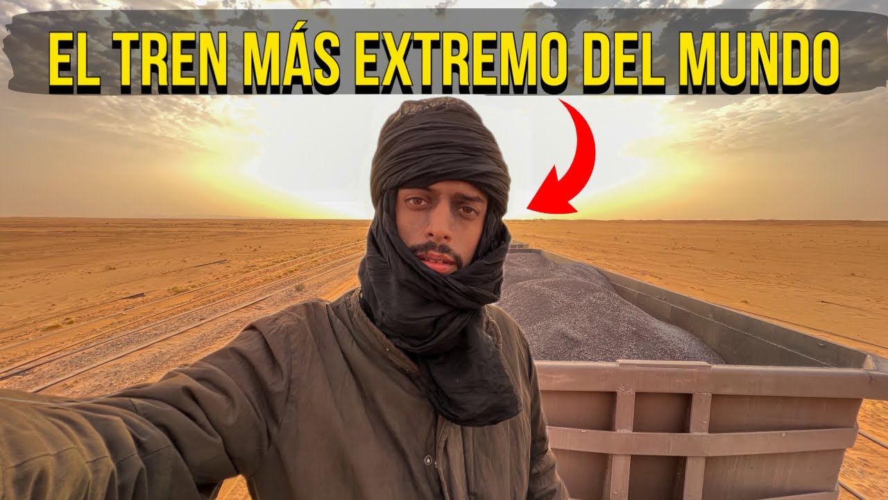 VIAJÉ 900 KM ARRIBA de un TREN CARGUERO en Mauritania 🇲🇷 (Muy Extremo)