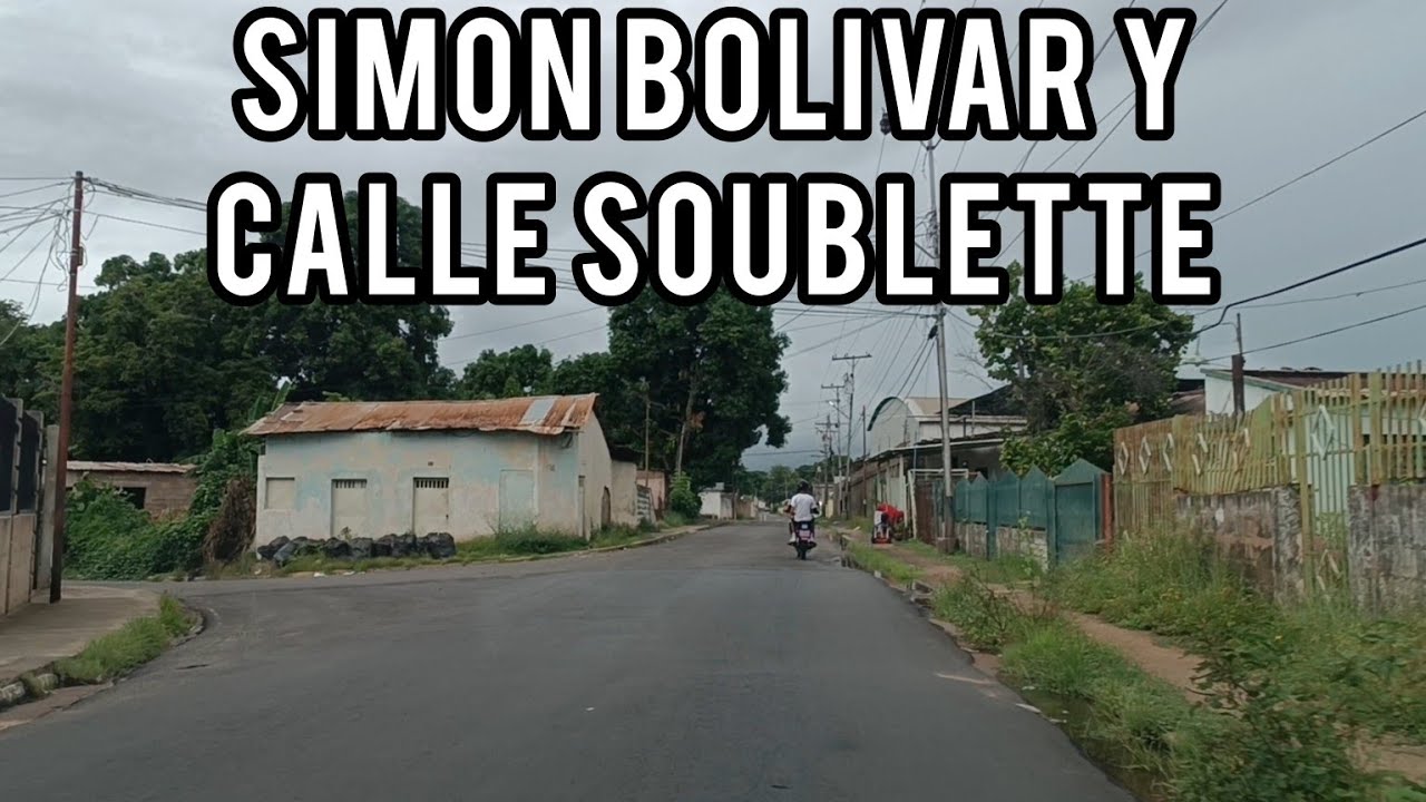 Recorrido por el sector Simón Bolívar y calle Soublette, Ciudad Bolívar- Venezuela 2024 🚗💨
