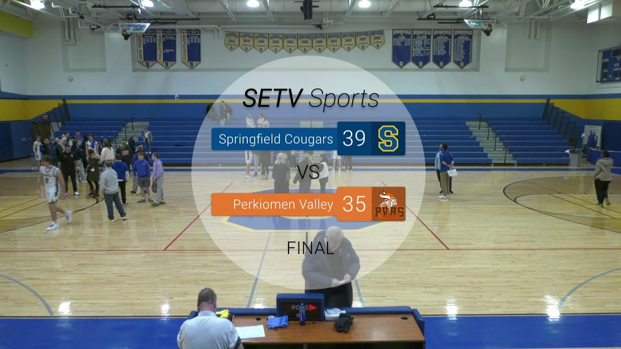 Springfield High School Boys Varsity Basketball vs Perkiomen Valley