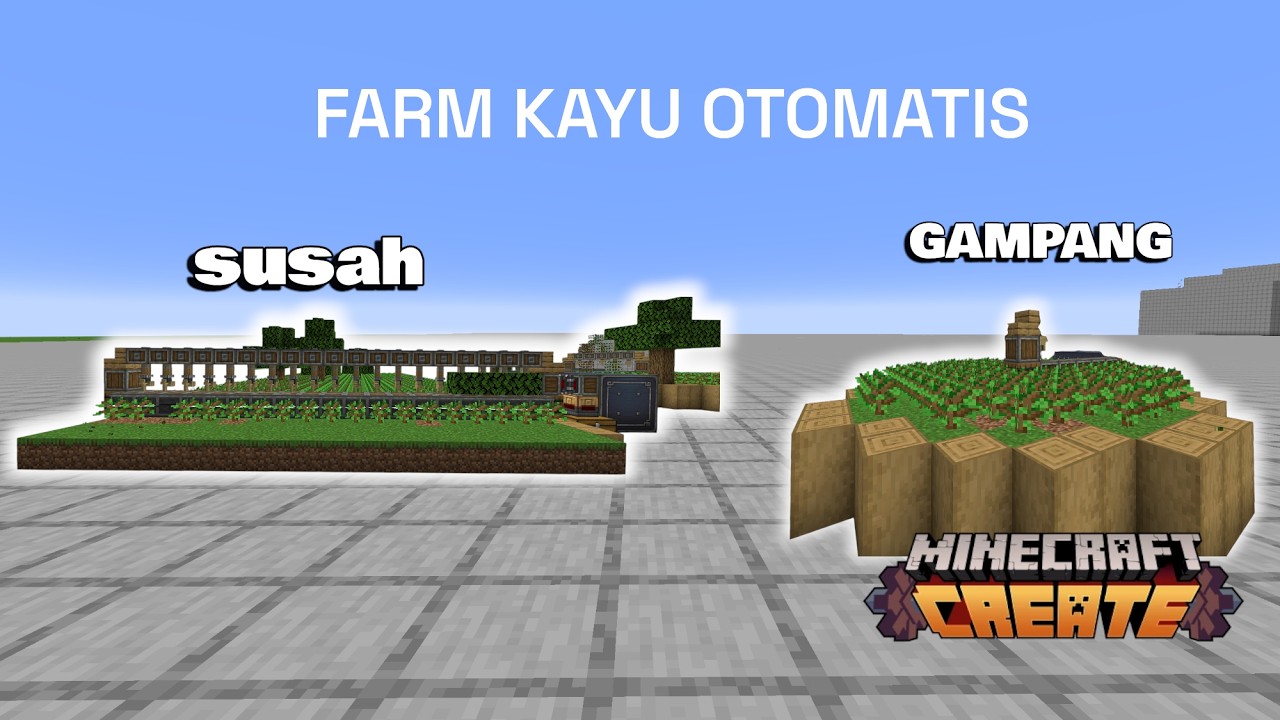 CARA MEMBUAT WOOD FARM OTOMATIS DI CREATE MOD