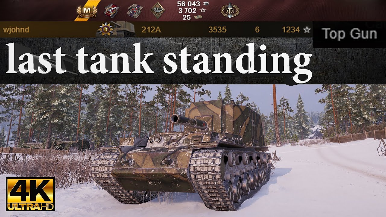 212A epic win - 6 kills - last tank standing duel Ultra HD 4K | World of Tanks Replay