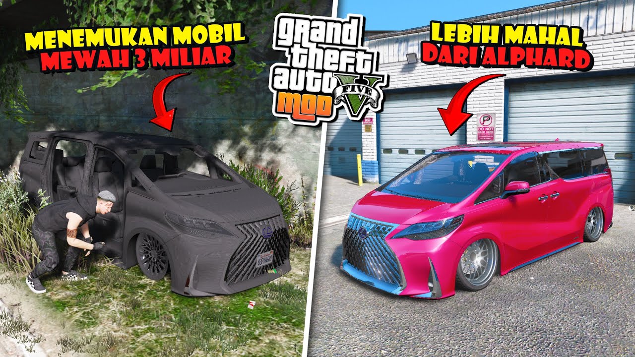 MENEMUKAN MOBIL MEWAH MIRIP TOYOTA ALPHARD YANG SUDAH TERBANGKALAI (LEXUS LM300h) - GAME GTA 5 MOD