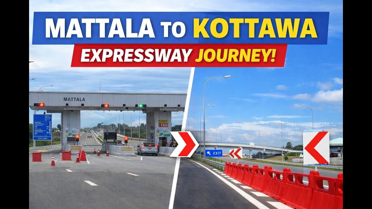 Mattala to Kottawa | Southern Expressway Journey Through Sri Lanka’s Beautiful Nature 🇱🇰