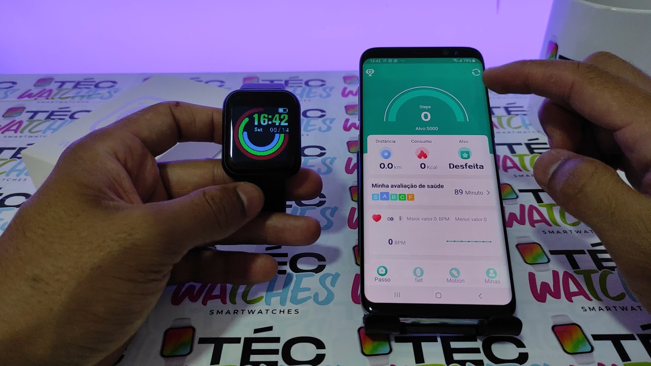 D20 - Configurando o Smartwatch D20 Com App  FitPro