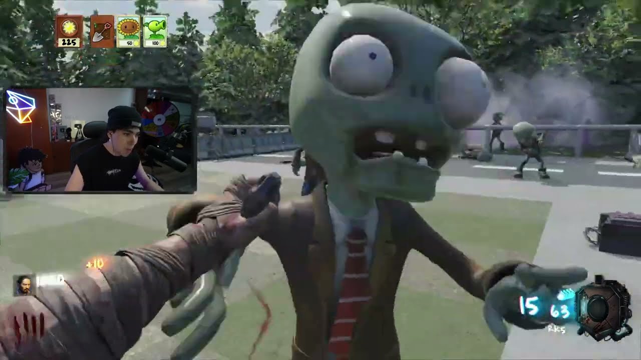 SPREEN juega plantas vs zombies en call of duty black ops 3 plantas vs nazi zombies / spreen #2k