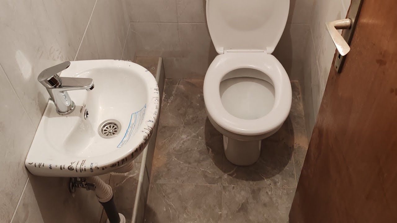 Montaza malog lavaboa i baterije...