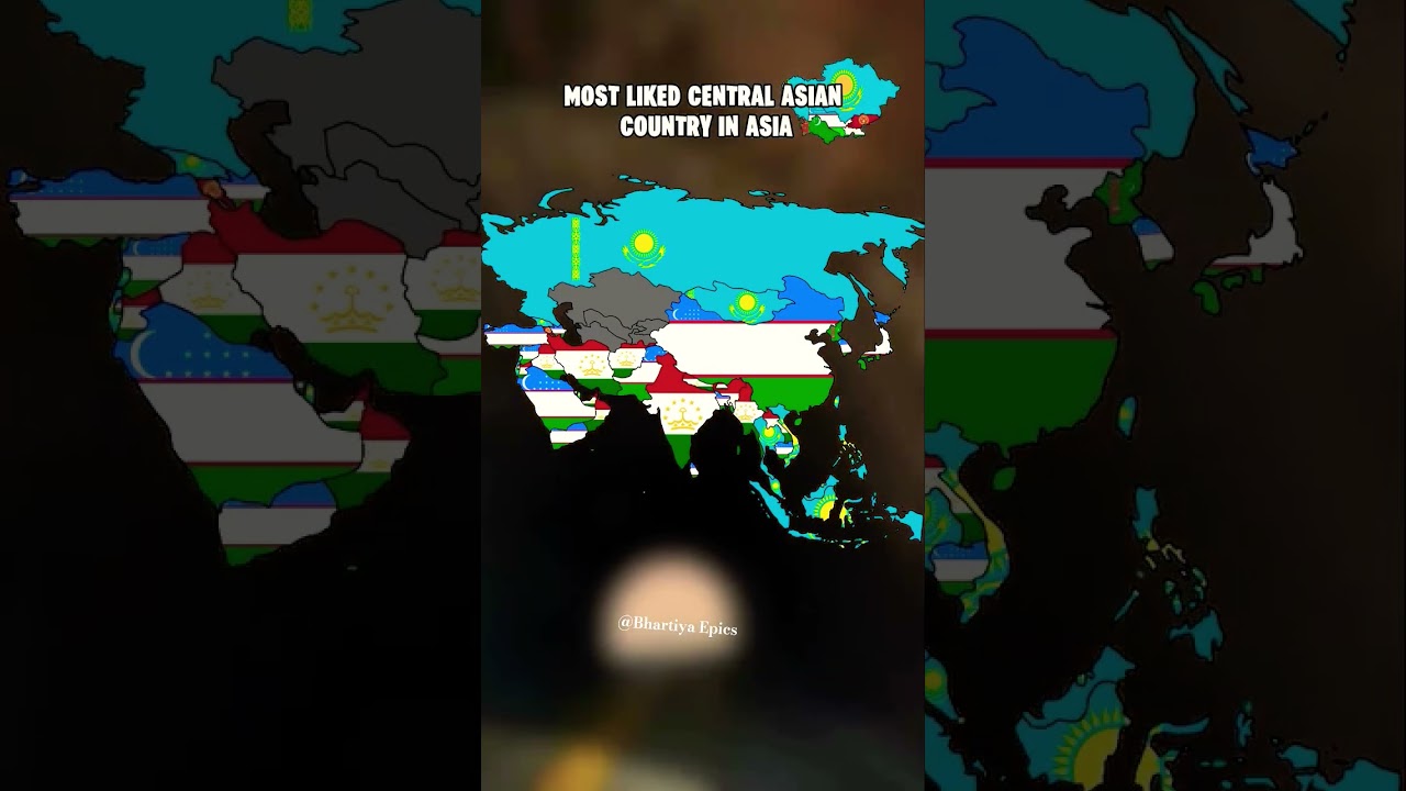 most like Central Asian countries in Asia #shorts #viral #mapping