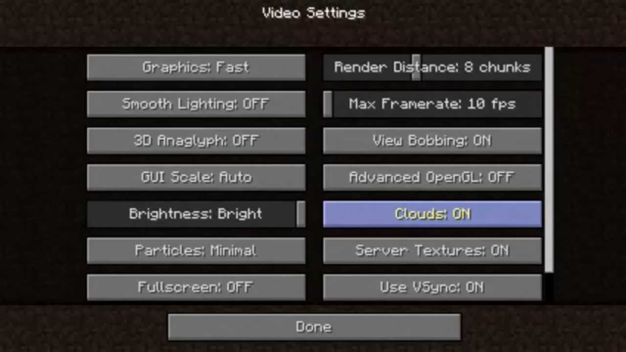 Kako povecati FPS na Minecraftu (da ne koći)