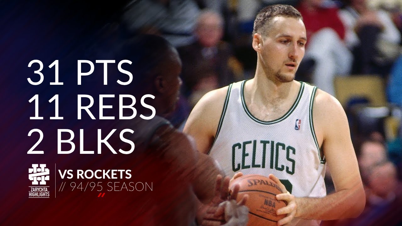Dino Radja 31 pts 11 rebs 2 blks vs Rockets 94/95 season
