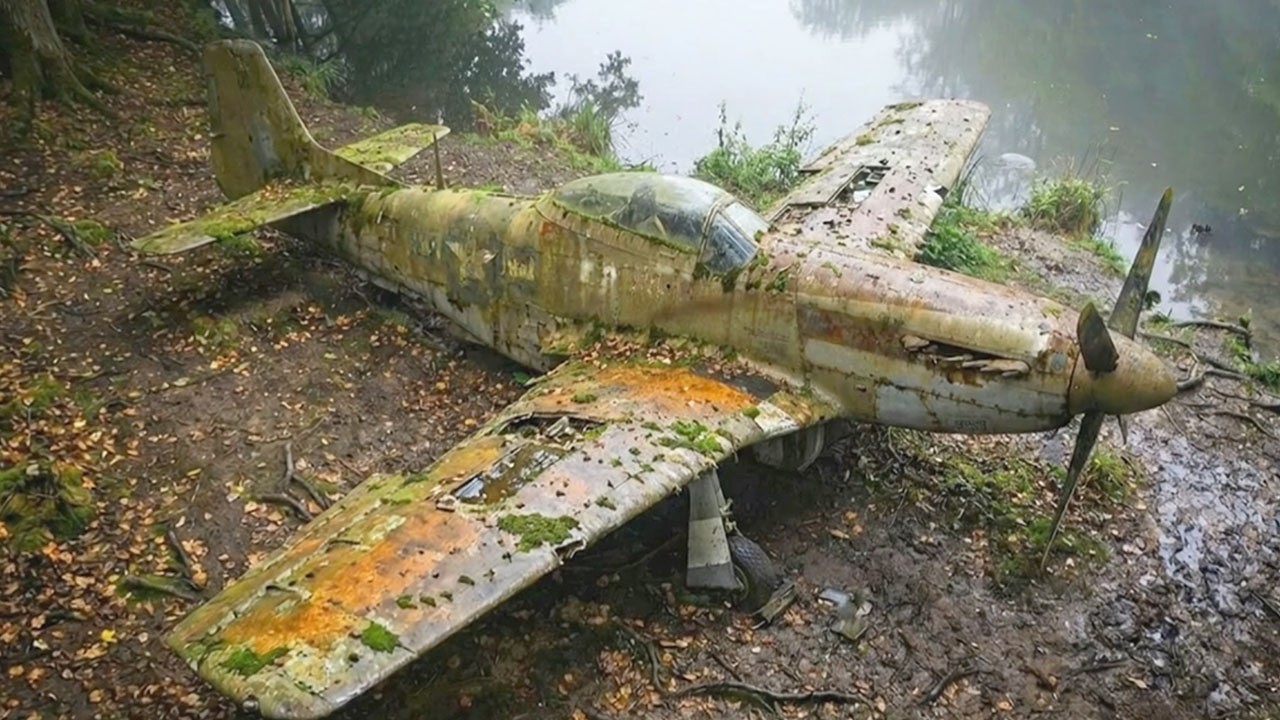 Заброшенный P-51 Mustang времен Второй мировой войны, найденный в лесу &mdash; полная реставрация и пер...
