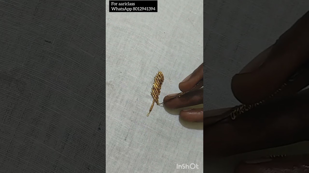 Advance aariclass 20 - Aari zardosi Embossed loading Stitch 