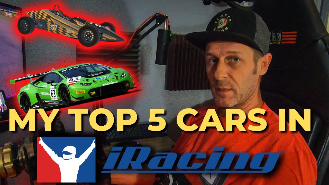 MY TOP 5 FAVORITE iRACING CARS - Roadcourse cars that I race week to week